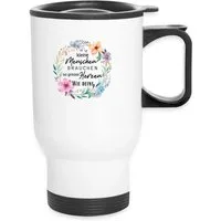 Spreadshirt Tasse Erzieherin Lehrerin Große Herzen Abschied Geschenk Thermobecher mit He, Edelstahl