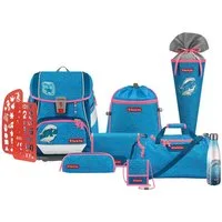 Step by Step Schulranzen 2IN1 PLUS „Dolphin Pippa“, 10-teilig, blau (6-teilig, 10-tlg)