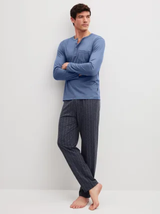 CALIDA - HERREN Pyjama coastal fjord - Gr. - M