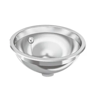 KWC Aquarotter Rundbecken, RONDO, Edelstahl, hgl, 295x119 mm, Überlauf, Ab-u.Überlaufgarn., 36000097 3600009743