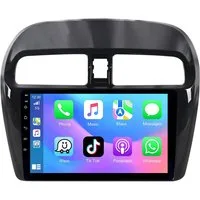 A-Sure Apple Carplay Android Auto Bluetooth Für Mitsubishi Space Star 2012-23 Autoradio (5s Schnellstart/1280*720 Screen/Apple Carplay/Android Auto/Bluetooth)