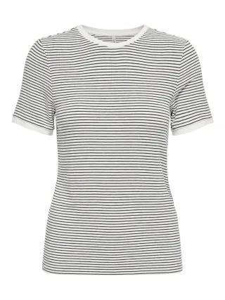 ONLY - ONLTINE S/S O-NECK TOP JRS Cloud Dancer - Gr. - L