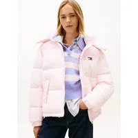 Tommy Jeans Steppjacke TJW OVS HOODED FLAG PUFFER EXT