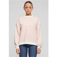 URBAN CLASSICS Rundhalspullover Ladies Oversized Striped Crewneck