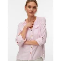 Vero Moda Hemdbluse VMBUMPY L/S SHIRT NEW WVN GA NOOS Viskose, regular fit