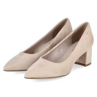 Tamaris Pumps - Gr. 36 - Beige - Textil