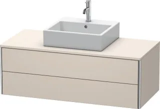 Duravit XSquare Konsolenwaschtischunterbau wandhängend Taupe Supermatt 1200x548x400 mm - XS491208383 XS491208383