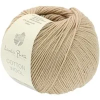 LANA GROSSA Cotton Wool 0010 beige Häkelwolle, 195 m