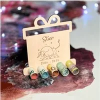 Spruchreif® Spardose Geldgeschenke, Geschenke aus Holz, Geburtstagsgeschenk Sternzeichen