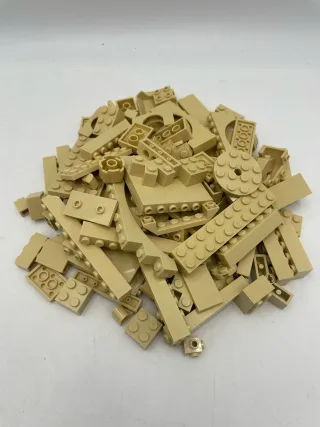 LEGO 100 Stk Legosteine in verschiedenen Größen Beige Bausteine