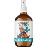 GreenHero Fellpflege Kolloidales Silber Spray 40 PPM für Hunde & Katzen, 250 ml, Pflegendes Wundspray und Mittel gegen Juckreiz