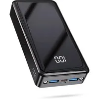 Pdgrid 24000 mAh 22,5 W 4 Ausgänge mit LED-Display Externe-Batterie Powerbank 4 Ausgänge: 2x USB-A, 1×Type-C, 1×Micro 24000 mAh, Aufladen Ladegerät