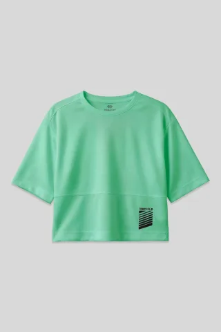 Übergröße Polyester Rundhalsausschnitt T-Shirt mit Tasche