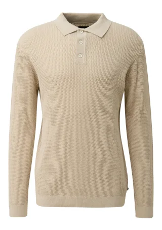 qs - Strickpullover beige - Gr. - S
