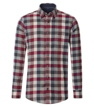 CASAMODA - Flanellhemd rot - Gr. - 3XL