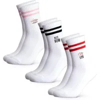 OCCULTO Tennissocken Damen Mama Geschenk Tennissocken 3er Pack (Modell: Mom) (3-Paar)
