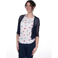 einfach Schön Cardigan 3/4 Nyla dunkelblau