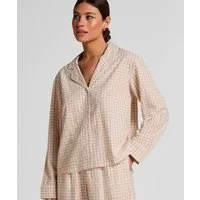 Hunkemöller Pyjama Dobby Pyjama-Jacke aus Gewebter Baumwolle