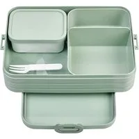 Mepal Lunchbox Lunchbox Take A Break Large, 1500 ml, mit Fächern für bis zu 8 Brote, Ideal für Mealprep, Nordic Sage Farbe