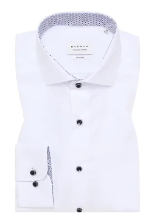 ETERNA - Original Shirt Popeline Langarm weiß - Gr. - 38/Langarm - 67cm