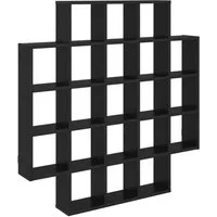 vidaXL Regal Wandregal Schwarze Eiche 100 x 13 x 100 cm Holzwerkstoff, 1-tlg.