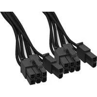Power Kabel CP-6620 2x PCle 6 + 2, Kabelmanagement schwarz, 60cm