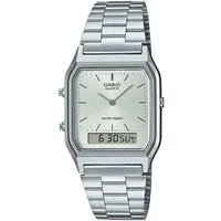 CASIO VINTAGE Chronograph AQ-230A-7AMQYES, Quarzuhr, Armbanduhr, Damenuhr, Herrenuhr,Digitaluhr, Edelstahlarmband