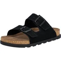 Rieker Pantolette Sommerschuh, Strandschuh, Hausschuh, Urlaubsschuh mit zwei Schnallen