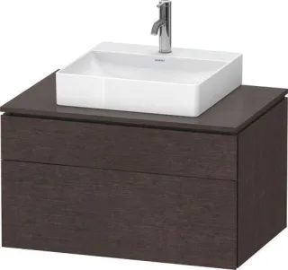 Duravit L-Cube Konsolenwaschtischunterbau wandhängend Eiche dunkel gebürstet Matt 820x550x482 mm - L LC4880072720000