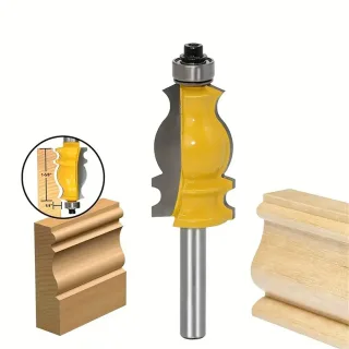 8mm Shank Cemented Carbide Router Bit Woodworking Carving Cutter Set 8mm Shank and Carbide Tips Ideal for DIY and Profes