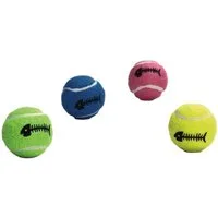 Beeztees Tierball Katzenspielzeug Tennisball mit Glocke