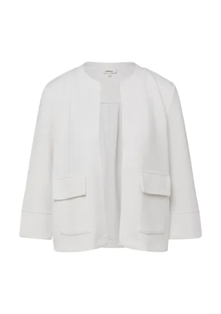 s.Oliver - Sweatshirt Jacke creme - Gr. - 42