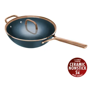 ZWILLING Milano Wok mit Glasdeckel 30 cm, Aluminium