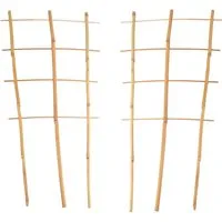 BURI Spalier 2x Bambusspalier 60cm Rankhilfe Blumenstütze Rankgitter Kletterhilfe S