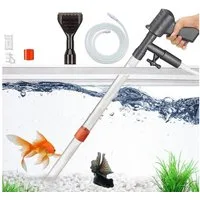 Mutig Aquariumfilter Aquarium Sauger, Aquariumfilter + 5 in 1 Starke Absaugung Reiniger (Einstellbarer Mulmsauger Aquarium, für Wasserwechsel Sandwaschen Wasserfilterung und Wasserumwälzung)