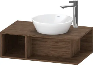 Duravit D-Neo Konsolenwaschtischunterbau wandhängend Nussbaum dunkel Matt 800x480x260 mm - DE4938021 DE493802121