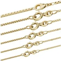 HOPLO Goldkette Goldkette Venezianerkette Halskette Breite 1,4mm 36cm 333-8 Karat Gold, Made in Germany