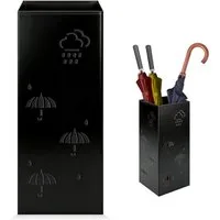 OSTWOLKE Schirmständer Regenschirmständer Schirmhalter Regenschirmkorb Wasserauffangschale, Metall, Umbrella Stand für Haus Büro Eingangsbereich, 42 x 16 x 16 cm