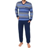 Normann Pyjama Normann Herren Schlafanzug lang mit Bündchen - auch in Übergrössen