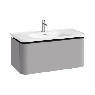 VitrA Glora Set Möbelwaschtisch + Waschtischunterschrank mit LED-Ambientebeleuchtung 100 Matt,80376 80376