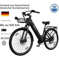 PIXAR E-Bike Cityrad Pedelec 28 Zoll 36V 18Ah bis 100 km Shimano 7 Gang, 7 Gang, Heckmotor, 648 Wh, Bürstenloser Motor, Bürstenloser Motor