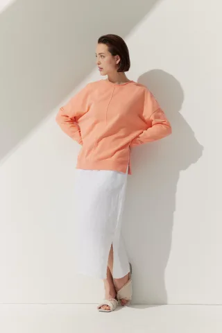 THE FASHION PEOPLE - Oversized Sweatshirt Chasing peach parfait - Gr. - XS/S