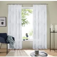 OTTO home Gardine Belem (2 St), Kräuselband, transparent, Voile, 1 bzw. 2 Schals, Vorhang, Fertiggardine, Kreise