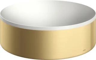 Hansgrohe Aufsatzwaschtisch AXOR Suite Basins&Bathtubs 300mm o.Hl.u.Ül weiss/brushed gold optic, 420 42000250