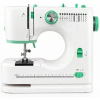 Tekoo Nähmaschine 12 Stiche mit Fußpedal, LED und Freiarm, 12 Programme, 12 Stiche, Fußpedal, LED, Freiarm, 9-stufige Fadenspannung