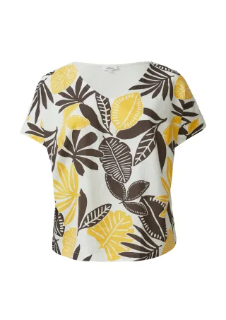s.Oliver - T-Shirt creme - Gr. - 48