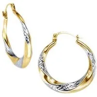Firetti Paar Creolen Schmuck Geschenk Gold 375 Ohrschmuck Creole