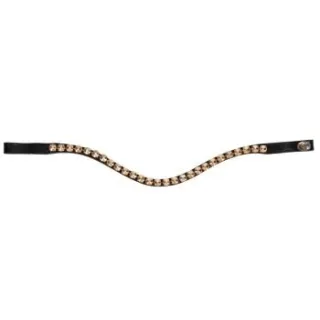 Hans Melzer Horse Equipment Stirnriemen Stockholm schwarz VB/ COB (Vollblut)