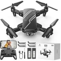 DEERC Mini, mit 1080P Kamera für Kinder, optischem Fluss, faltbar Drohne (FPV-Übertragung & Smarte Steuerung, bis 20min Flugzeit)
