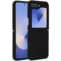 Accezz Backcover Accezz Liquid Silikoncase Samsung Galaxy Z Flip 6 - Schwarz